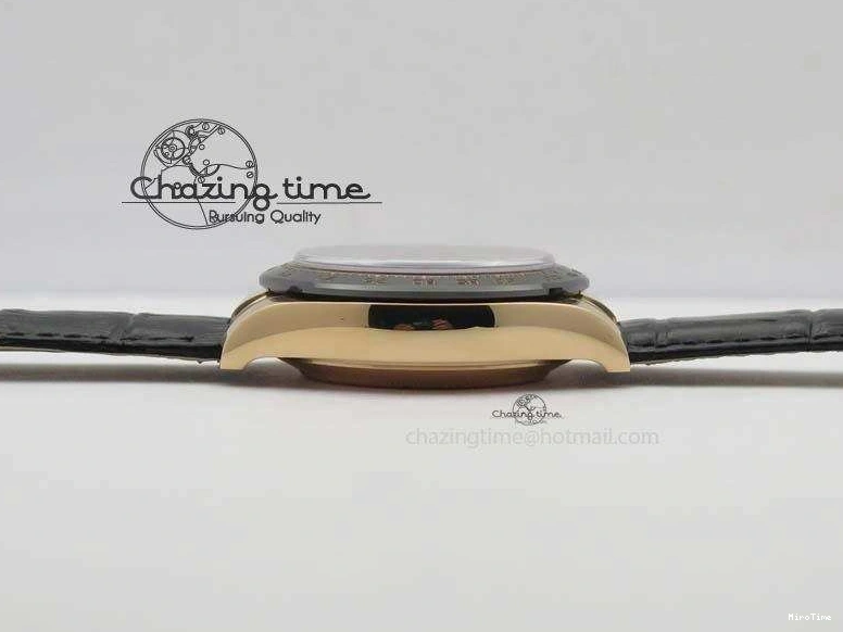 MiroTime 0315 Daytona 116515 Noob 1:1 Best Edition RG Black Dial On Black Leather Strap A NewStyle 3789